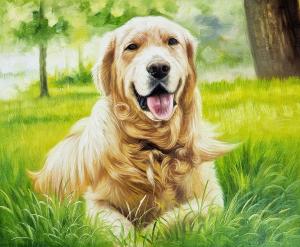 Transform Your Dog Photos into Custom Hand-Painted Oil Portraits