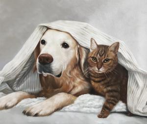 Transform Your Pet Photos into Custom Hand-Painted Oil Portraits