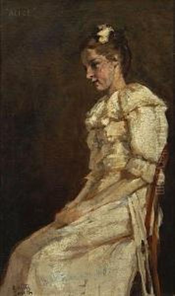 Alice Oil Painting by Edith Agnes Smith