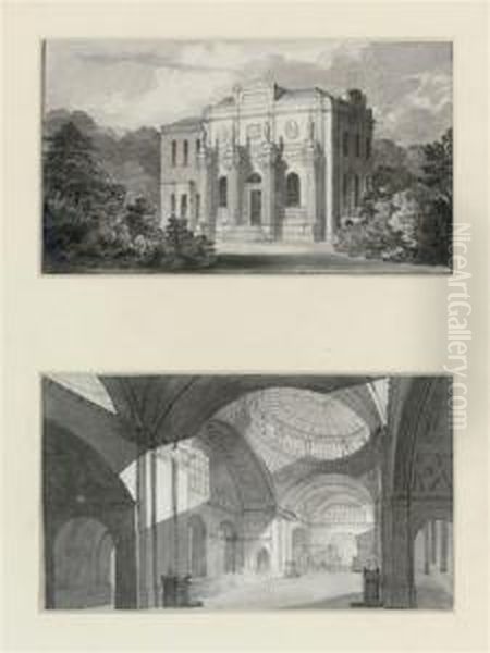 The Three-per-cent Consols Transfer Office, Bank Of England; Oil Painting by John, Sir Soane