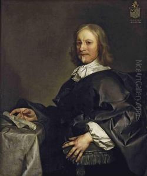 Portrait Of Colonel William Strode Oil Painting by Gerard Soest