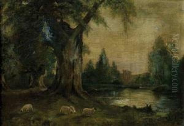 Caras Moras Pastando Oil Painting by Giuseppe Soldati