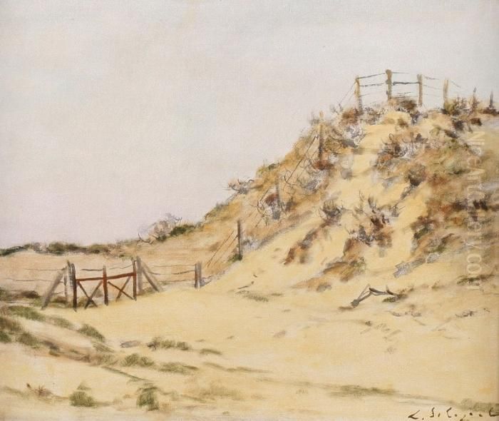Duinlandschap Oil Painting by Leonid Romanovitch Sologub