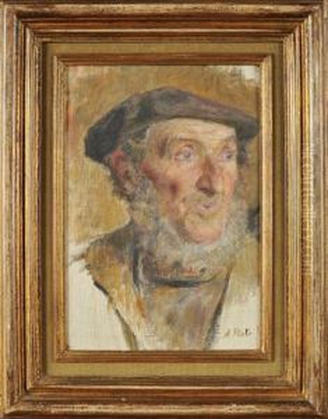 Cabeca De Velho Oil Painting by Alberto Sousa Pinto