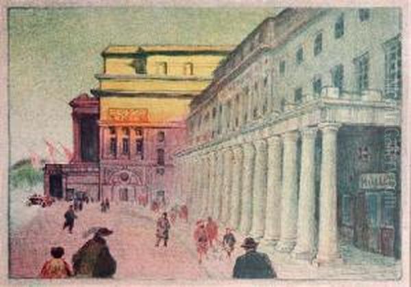 Teatr Wielki W Warszawie Oil Painting by Zofia Stankiewicz