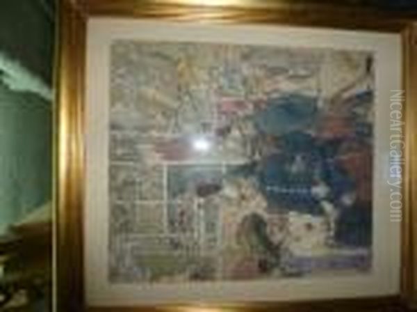 Scene Animee A La Foire Oil Painting by Georges Stein