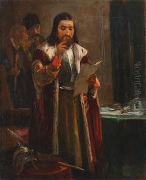 Lapusneanu Oil Painting by Dumitrescu Stoica