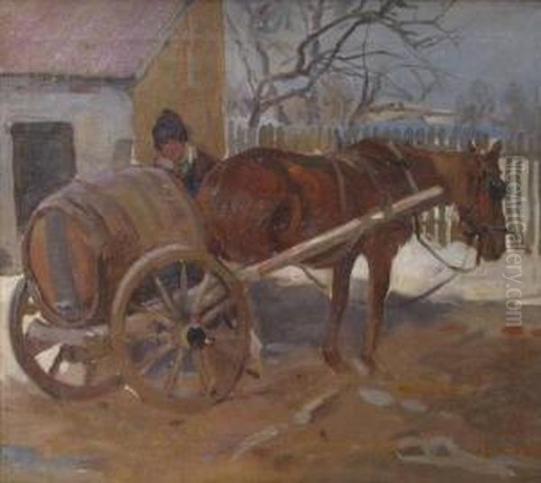 Sacagiu Oil Painting by Dumitrescu Stoica