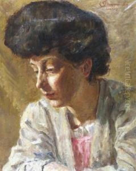 Figura Oil Painting by Vito Stracquadaini