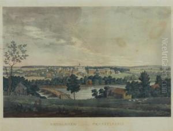 Bethlehem, Pennsylvania Oil Painting by William John Strickland