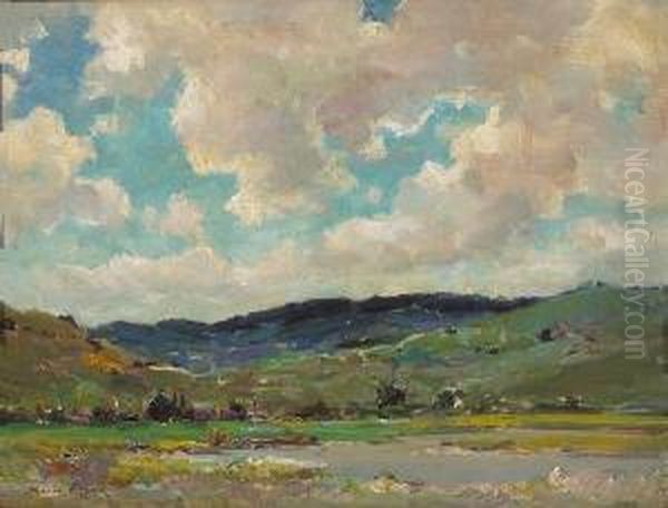 Capistrano Hills Oil Painting by Dedrick Brandes Stuber