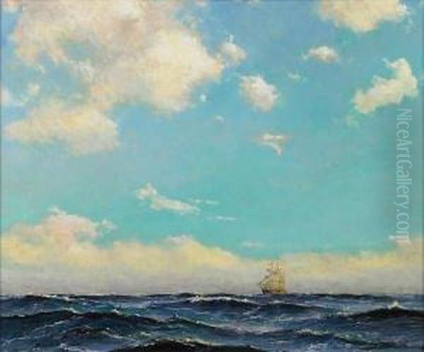 Afternoon At Sea Oil Painting by Dedrick Brandes Stuber