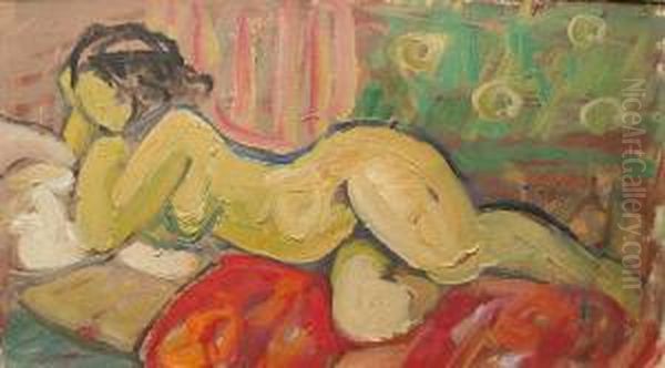 Akt Niesygnowany Oil Painting by Janina Sussle-Muszkietowa
