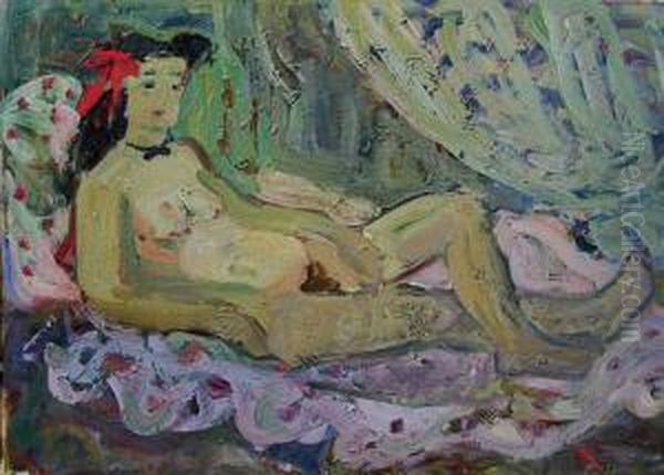 Akt Oil Painting by Janina Sussle-Muszkietowa