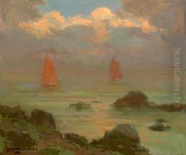 Marina Oil Painting by Vladimir Svoboda