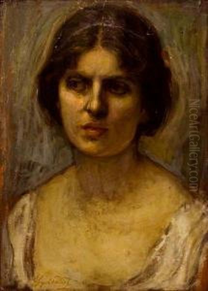 Ritratto Di Donna Oil Painting by Giorgio Szoldaticz