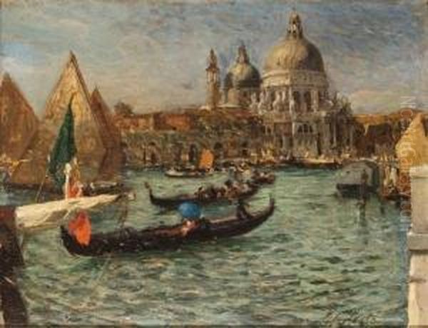 Venezia, Il Canal Grande Oil Painting by Giorgio Szoldaticz