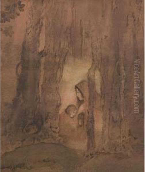 Untitled Oil Painting by Abanindranath Tagore