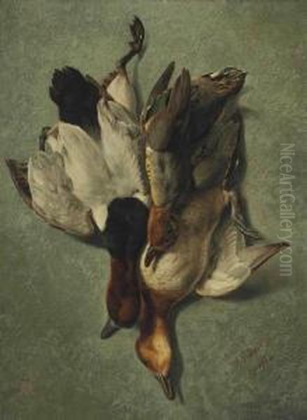 Dead Game Oil Painting by Arthur Fitzwilliam Tait