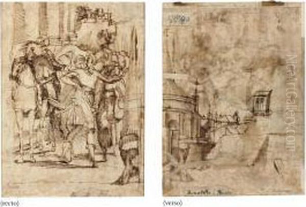 The Return Of The Prodigal Son Oil Painting by Vincenzo Tamagni Da San Gimignano