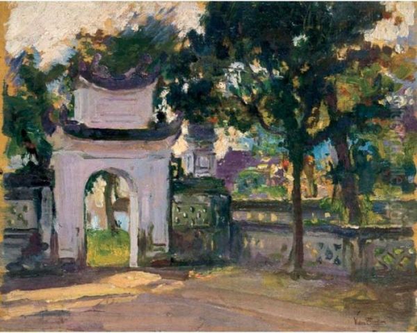 Les Tombeaux De Hue Oil Painting by Victor Francois Tardieu