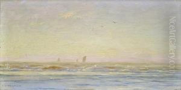 Marine Oil Painting by Francis Tattegrain