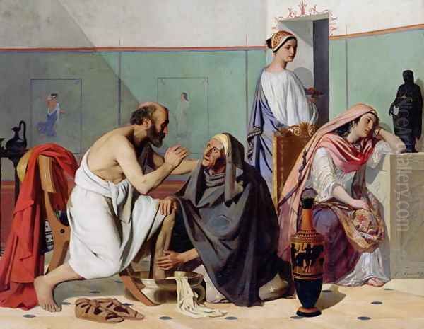 The Return of Ulysses 1840-53 Oil Painting by Edward Armitage