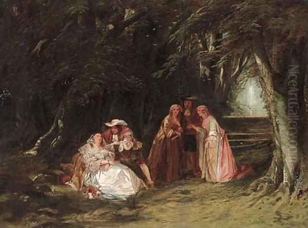 The excitement was too much Oil Painting by Henry Andrews