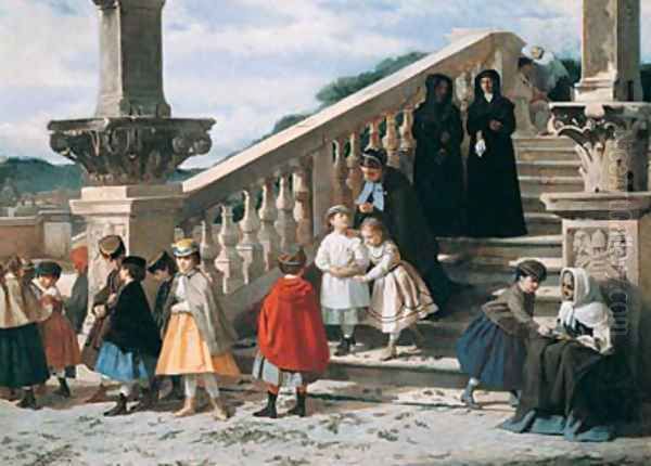 Sunday Outing Oil Painting by Luis Alvarez Catala