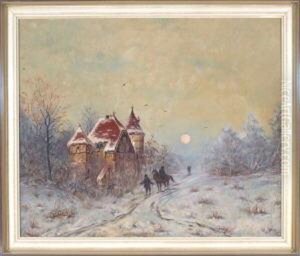 Onhe Titel Oil Painting by Richard Thiede