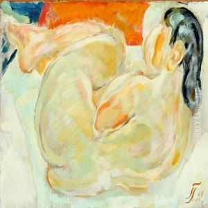 Nude Woman On A Mattress