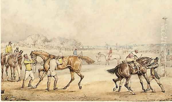 Training Oil Painting by Henry Thomas Alken