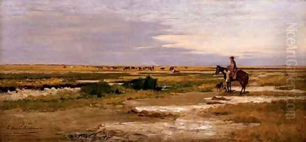 On the Range Oil Painting by Thomas Allen