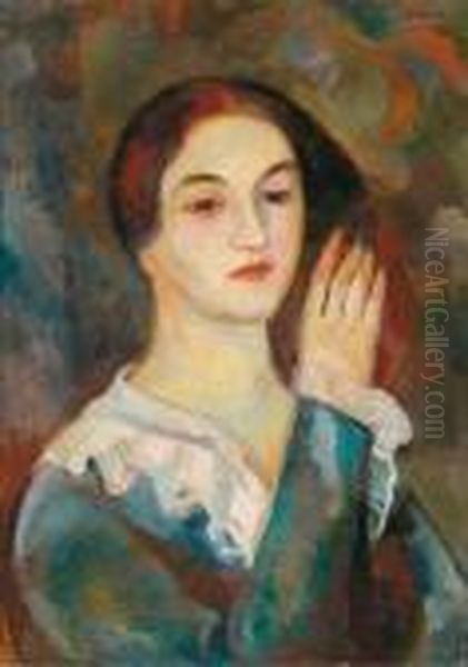 Bildnis Eines Madchens Oil Painting by Victor Tischler