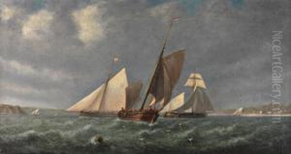 Barcos No Rio Tejo Oil Painting by Luis Ascensio Tomasini