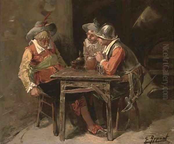 A drink too many Oil Painting by George Appert