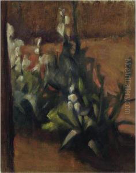 Flowers Oil Painting by Theofrastos Triantafyllidis