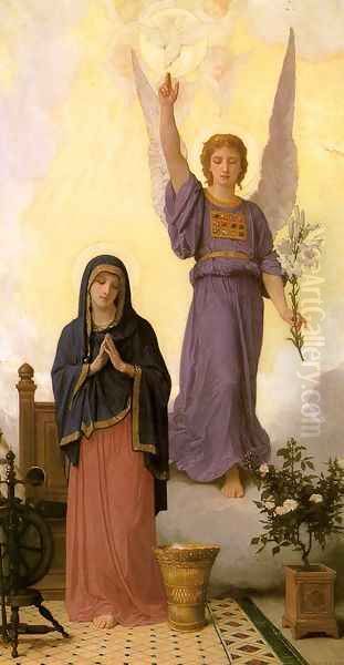 The Annunciation 1888 Oil Painting by William-Adolphe Bouguereau