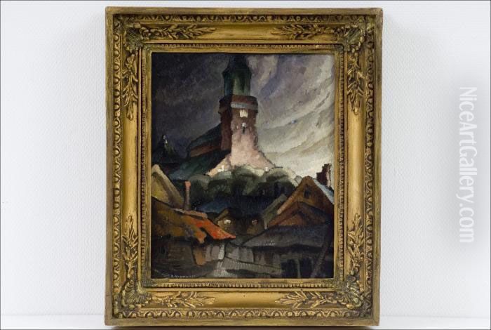 Nakymaturusta - Vy Fran Abo Oil Painting by Ragnar Ungern