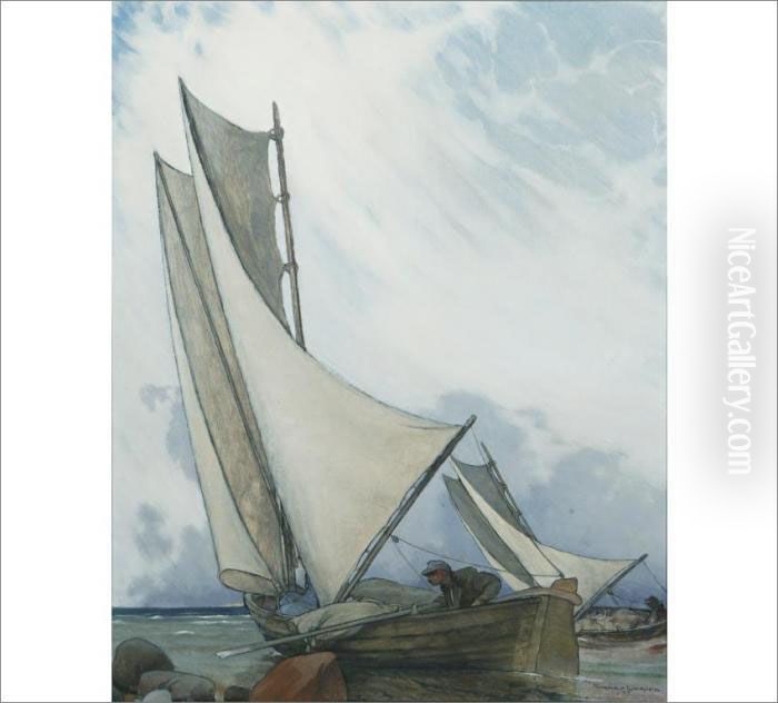 Seaman Oil Painting by Ragnar Ungern