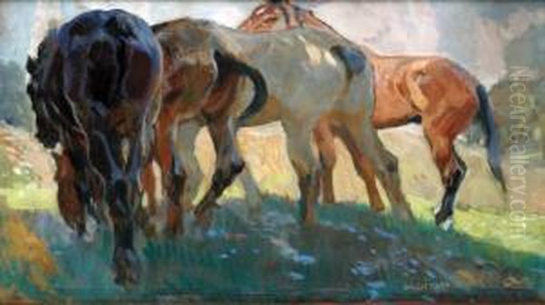 Kone Oil Painting by Ludvik Vacatko