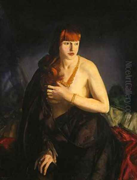 Nude with Red Hair Oil Painting by George Wesley Bellows