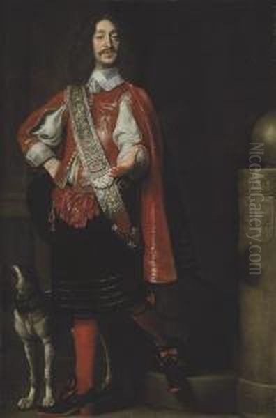 Portrait Of Count Ferdinand Von Werdenberg Oil Painting by Samuel Van Hoogstraten