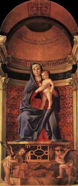 Frari Triptych (detail) Oil Painting by Giovanni Bellini