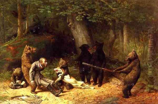 Making Game of the Hunter Oil Painting by Bernardo Bellotto