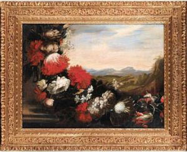 Nature Morte Au Fleurs Oil Painting by Vicenzino