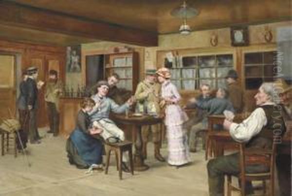 The Traveller's Rest Oil Painting by Auguste Constantin Viollier