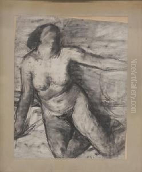 Nudo Femminile Oil Painting by Riccardo Virgilio