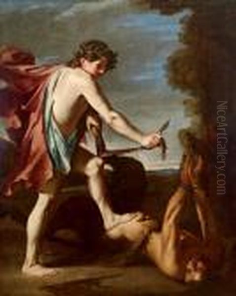 Apollo Scuoia Marsia Oil Painting by Filippo Vitale