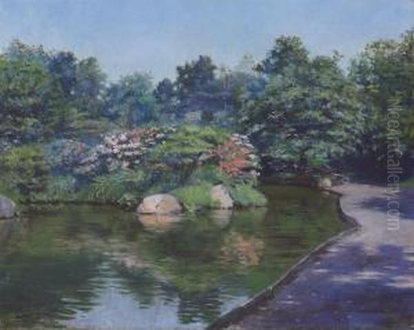 Prospect Park, Brooklyn, New York Oil Painting by Frank Von Der Lancken